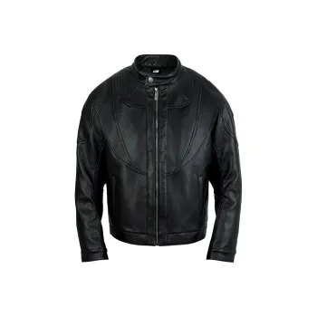 Antidote Worldwide Leather Jacket Unisex Black