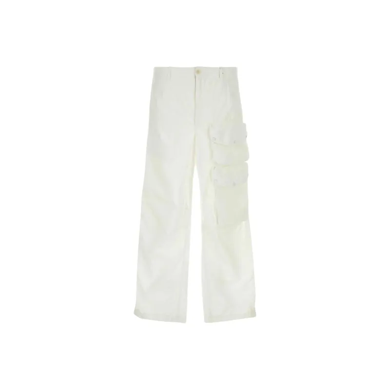 TEN C Logo Patch Straight Leg Cargo Pants-0