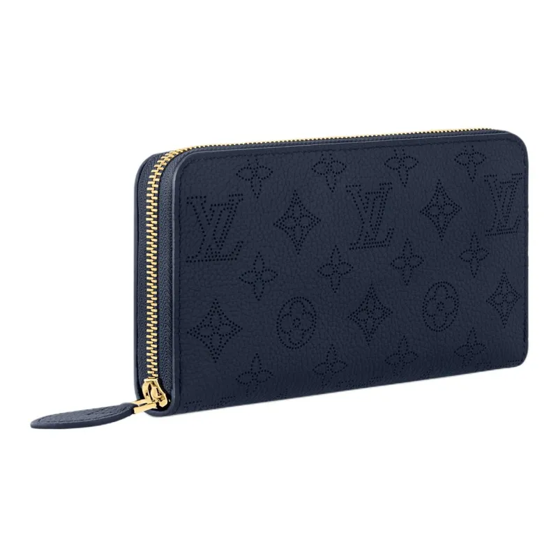 LOUIS VUITTON Zippy Calfskin Wallet Women's Marine Blue-1