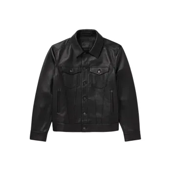 MR P Leather Jackets Coats Men's Black