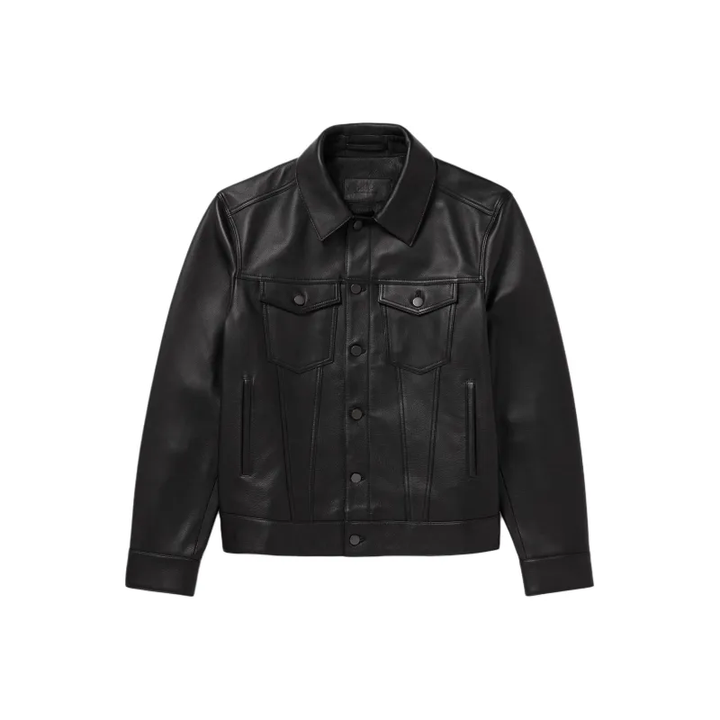 MR P Leather Jackets Coats Men's Black-0