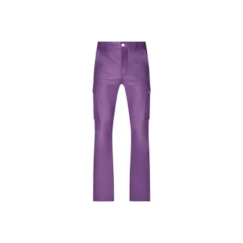AMIRI Leather Cargo Flare Pants