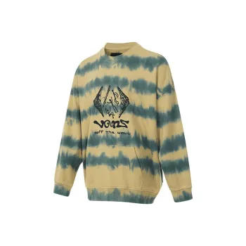 Vans Stripe DYE CREW Sweatshirt Men's Yellow/Blue