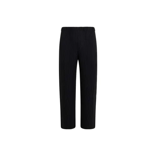 Homme Plissé Issey Miyake Casual Pants Men Black
