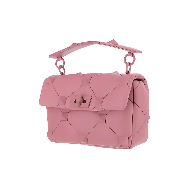 Valentino Cow Leather Portable Crossbody Bag Shoulder Bag Women's Fuchsia-1
