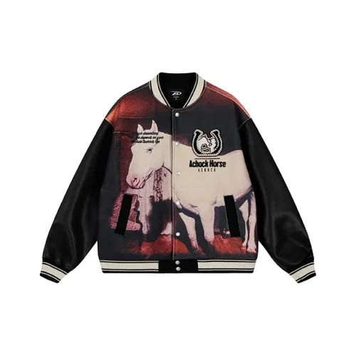 A Chock Baseball Jacket Unisex Black