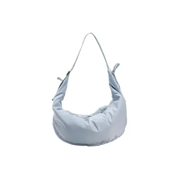URBAN REVIVO Fabric Crossbody Bag Medium Size Women's Black/medium Grayish Blue
