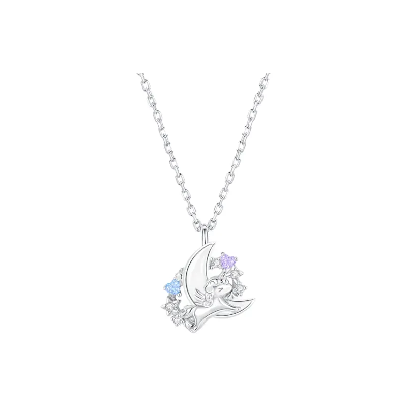 LUCKY ZHY S925 Silver Necklaces Women's-0