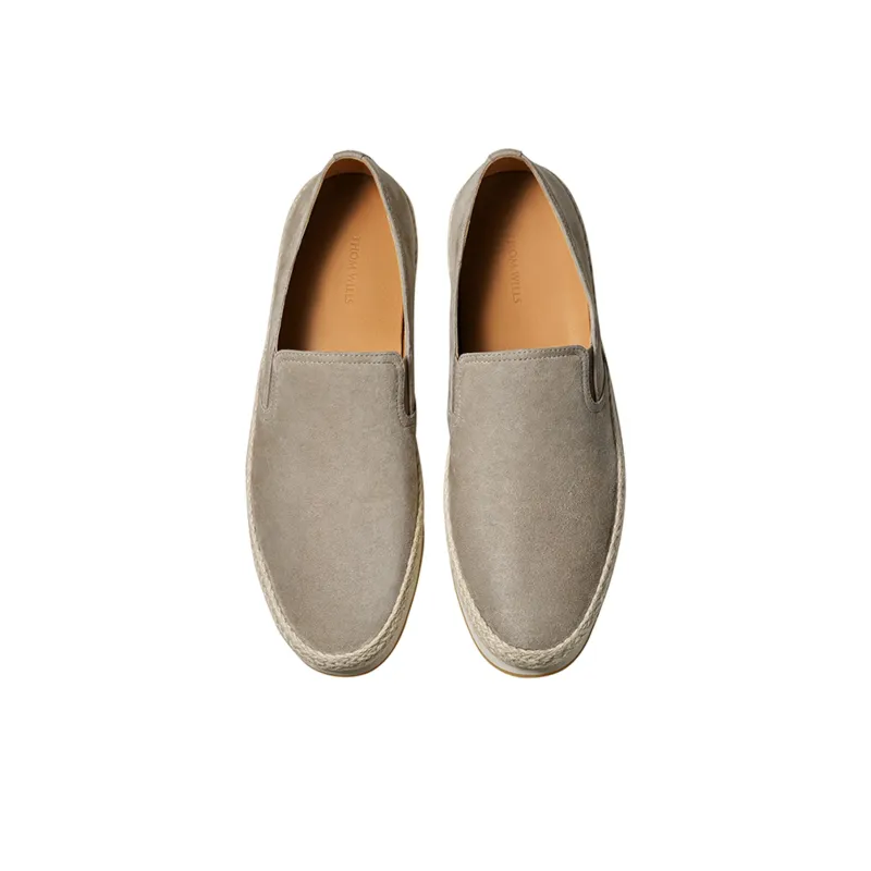 THOM WILLS Casual Versatile Suede Slip on Loafers Men's-2