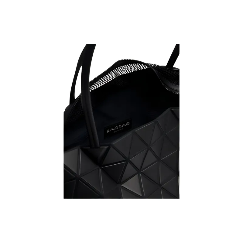 ISSEY MIYAKE Bateau Matte Artificial Leather Tote Bag, Shopping Bag, Shoulder Bag, Handbag Women's Matte Black-3