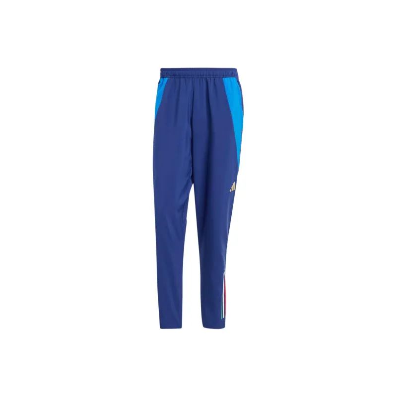 Adidas ITALY TIRO 24 COMPETITION PRESENTATION TRACKSUIT BOTTOMS Knitted Sweatpants Men's Blue-0