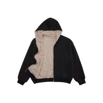 4JUNKS Sweatshirt Unisex Zip Closure Hooded Cardigan