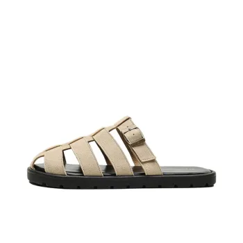 City Camel Rubber Sole Slip Resistant Closed Toe Slippers Women's