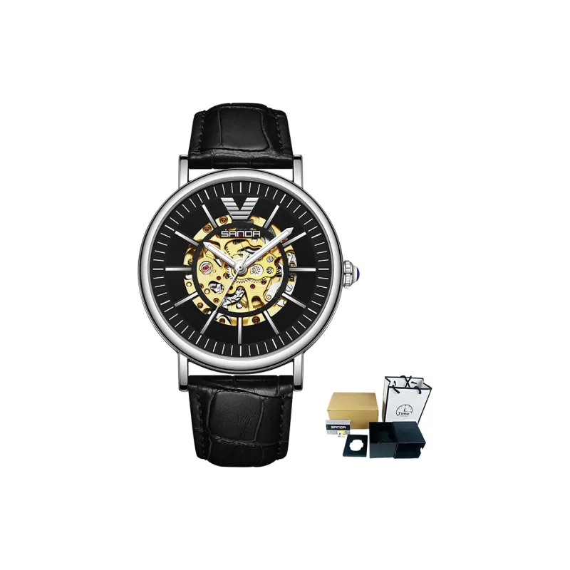 Sanda Automatic Mechanical Movement Watch Men's Watches White Dial-12