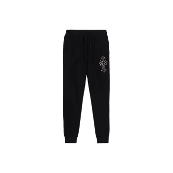 Ed Hardy SS24 Knitted Sports Pants Men's Black