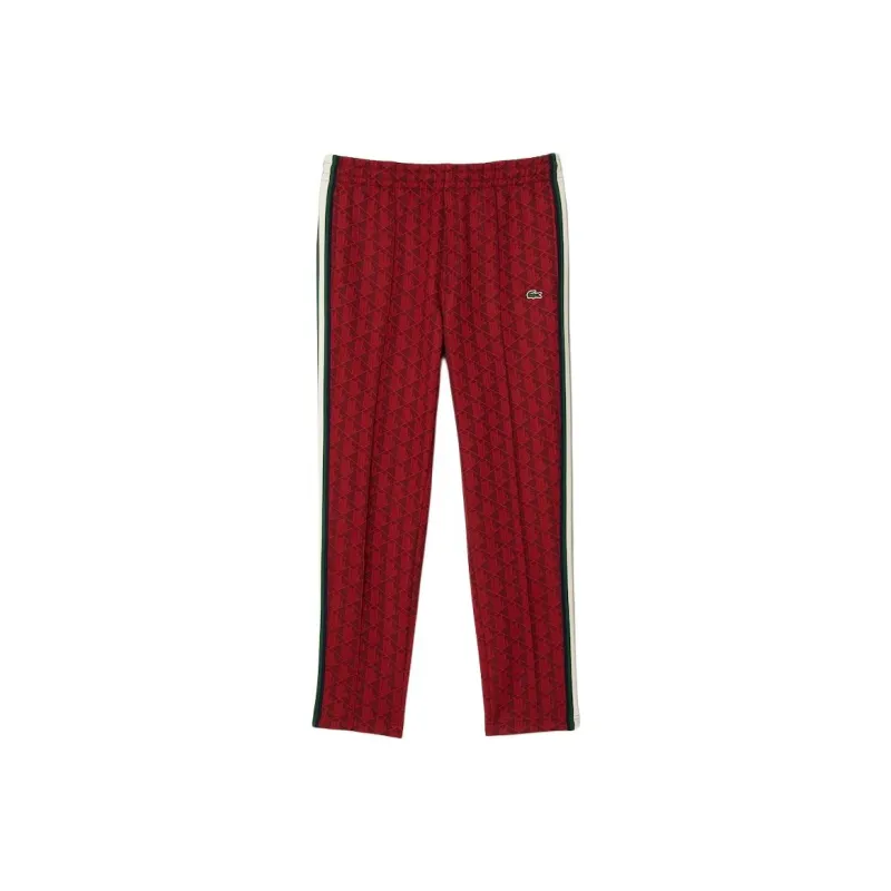 LACOSTE Knitted Sweatpants Men's Red-0