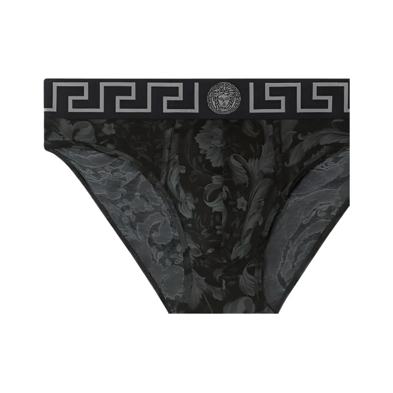 VERSACE Greca Border Barocco Printed Briefs-2