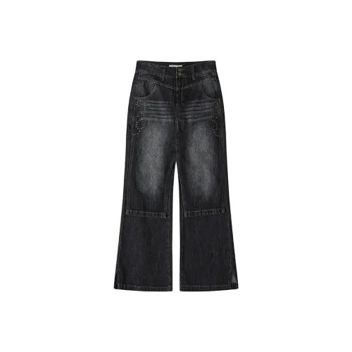 WULISHAONIAN Jeans Unisex Black