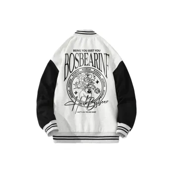 BOS BEAR BOSHIXIONG Baseball Jacket Unisex