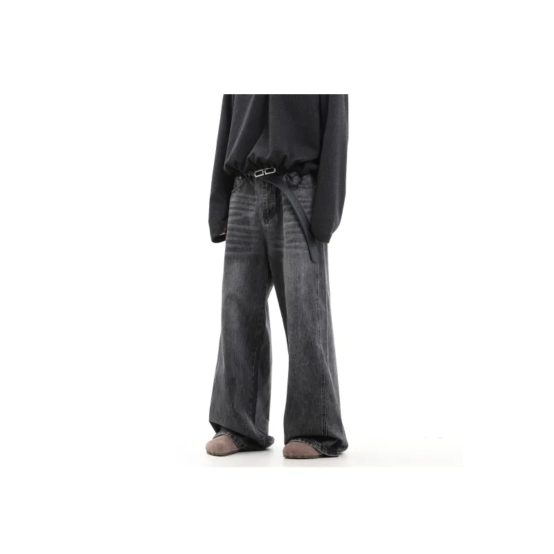 CUWU Jeans Unisex Black Gray Color-0