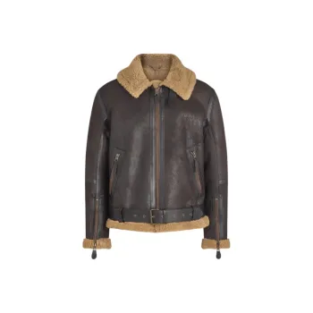 Belstaff Leather Jacket Men's Brown