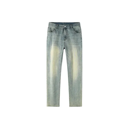 GTRG Jeans Unisex Antique Cyan Blue