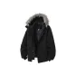Black, Detachable Fur Collar