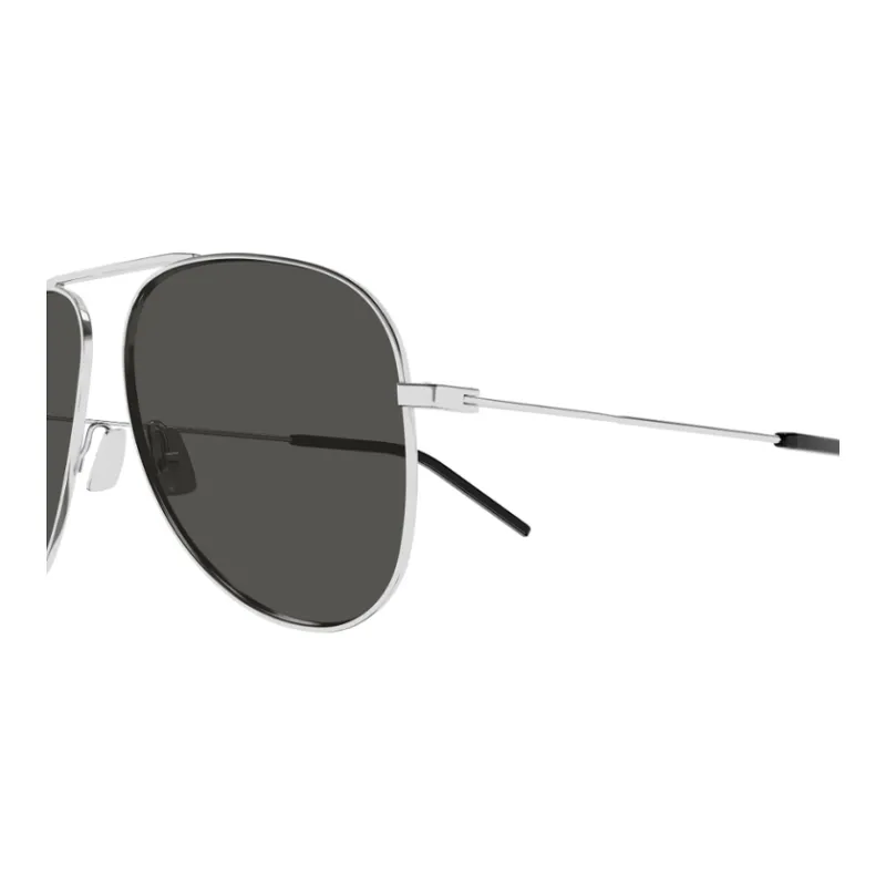 SAINT LAURENT Metal Aviator Sunglasses Unisex Silver-2