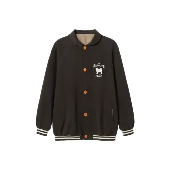 WAYNEXZAVIER Baseball Jacket Men's Gray