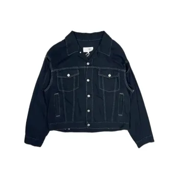 MM6 Maison Margiela Metallic thread Denim Jacket