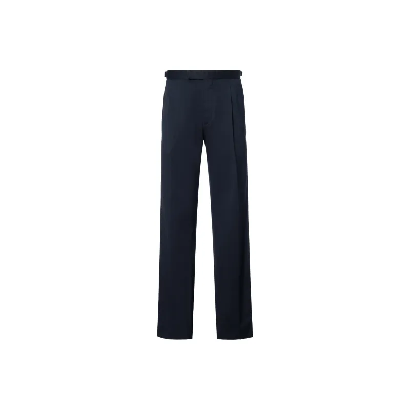 Zegna FW22 Casual Pants Men's Navy Blue-0