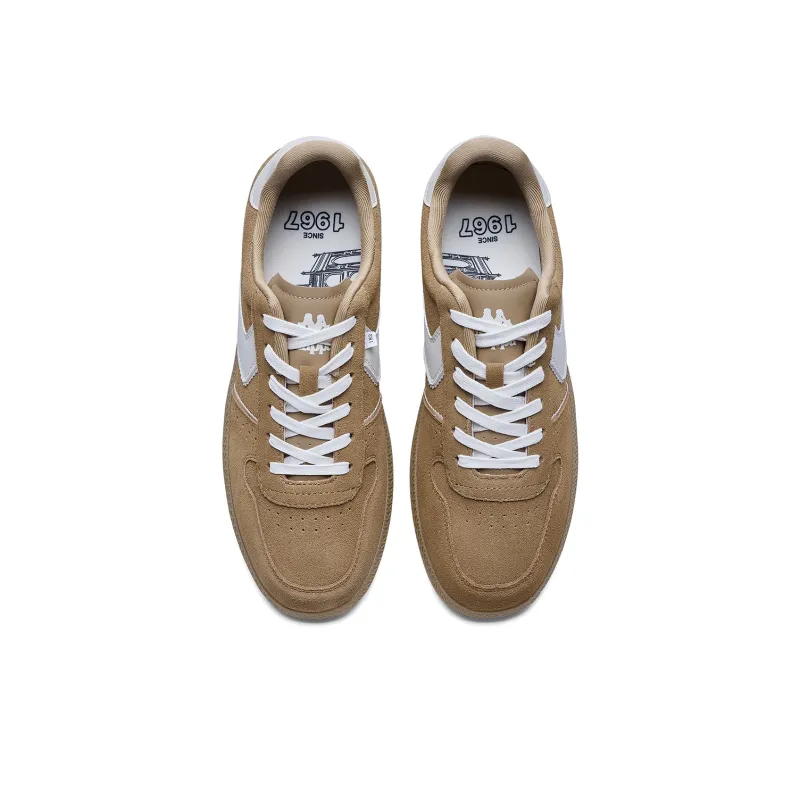 Kappa Anti Slip Wear Resistant Low Top Skateboard Shoes Unisex Chestnut Brown-3