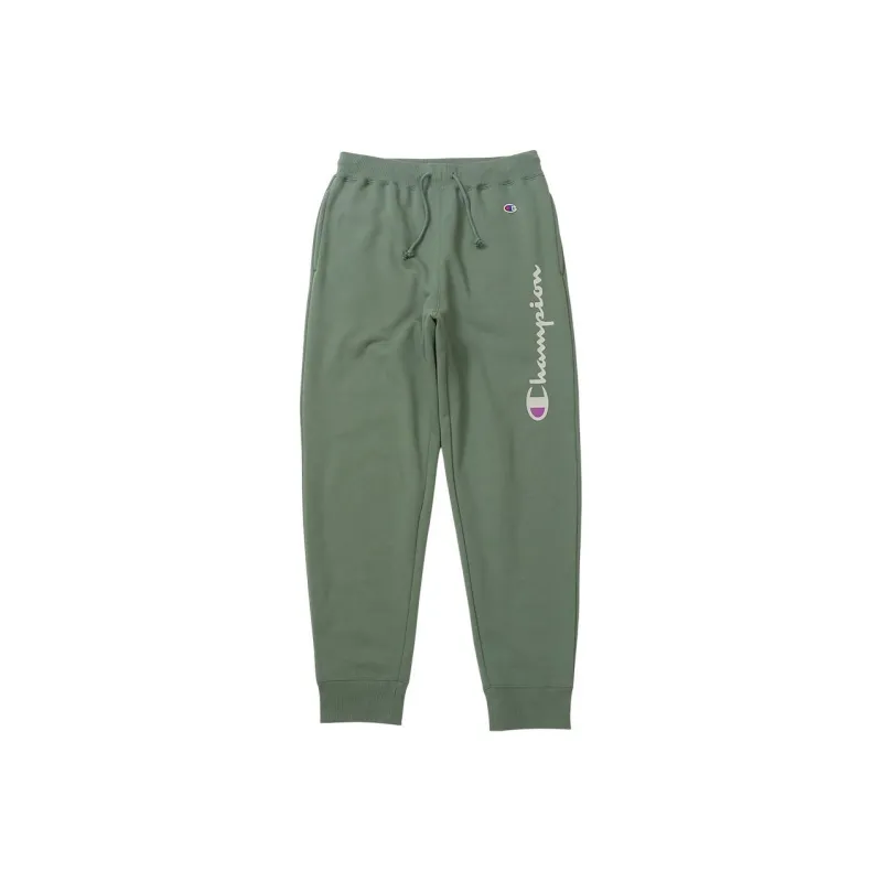 Champion SS24 Knitted Sports Pants Unisex Army Green-0