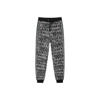 JOHN RICHMOND FW24 Knitted Sports Pants Men's Soot Letters