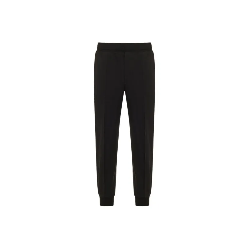 Zegna Knitted Sports Pants Men's Black-0