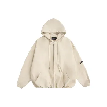 GEOFFREY B. SMALL Leather Jacket Unisex Ecru