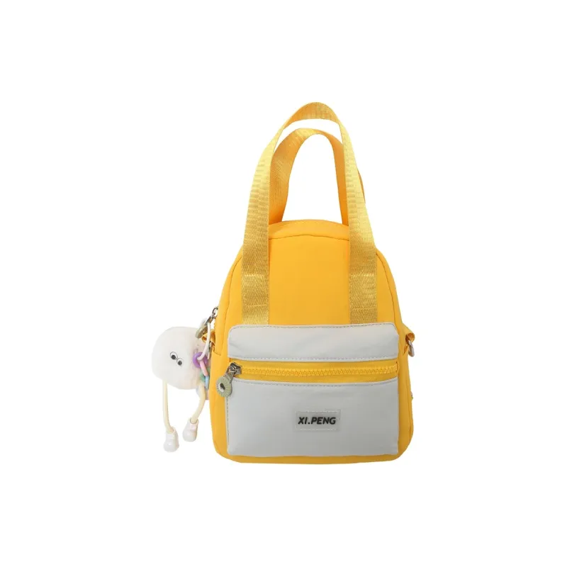 Yalu Nylon Backpack Regular Unisex Gray Orange/Gray Pink/Gray Yellow/Ecru/Black/Coffee/Light Blue-6