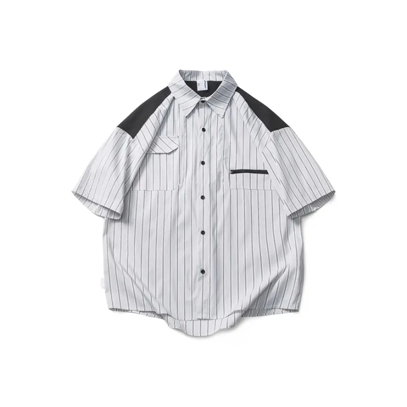 VERAF CA Shirt Unisex White Base With Black Stripes-0