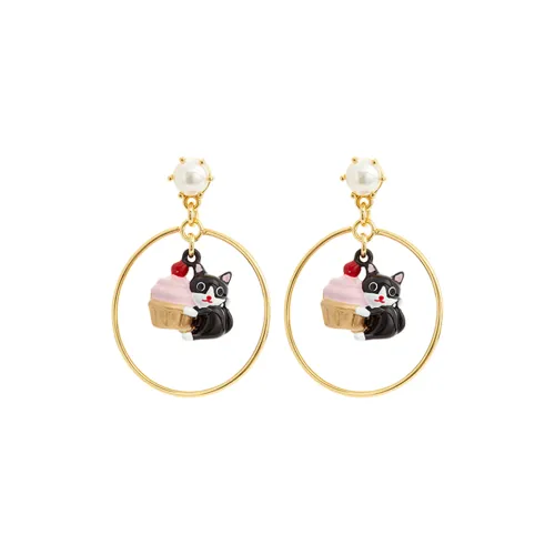 LES NEREIDES Gold Plated Earrings Women's Gold