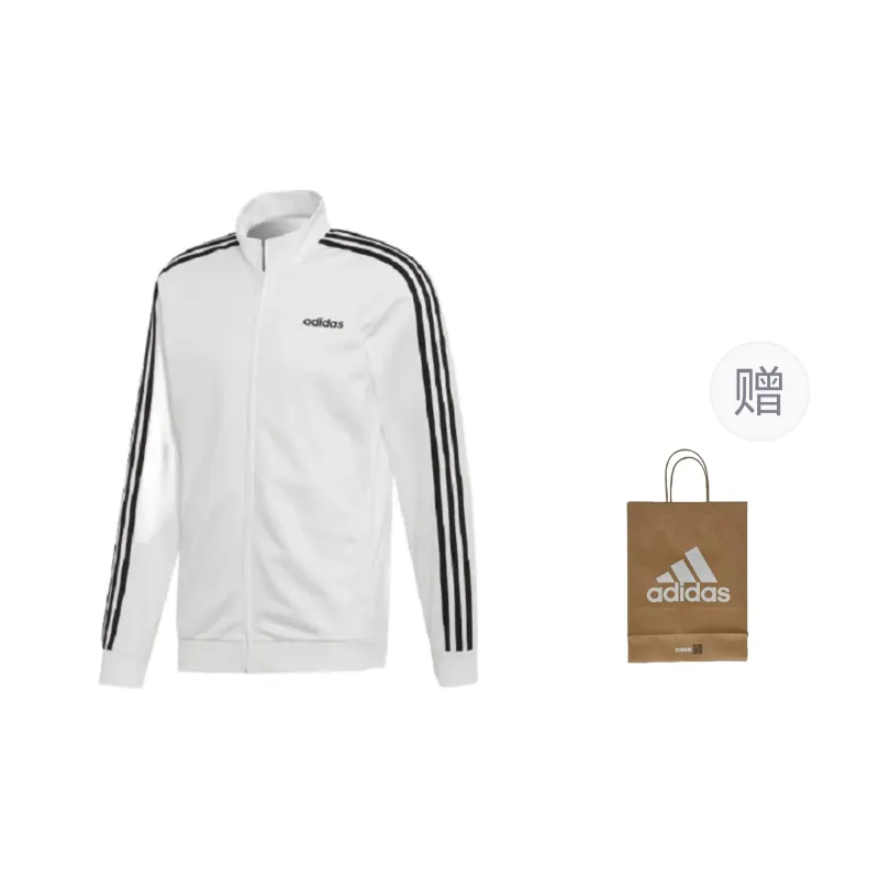 Adidas Jackets Men White+Shopping Bag-0