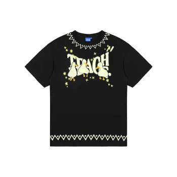 Teach Peace T Shirt Unisex Black