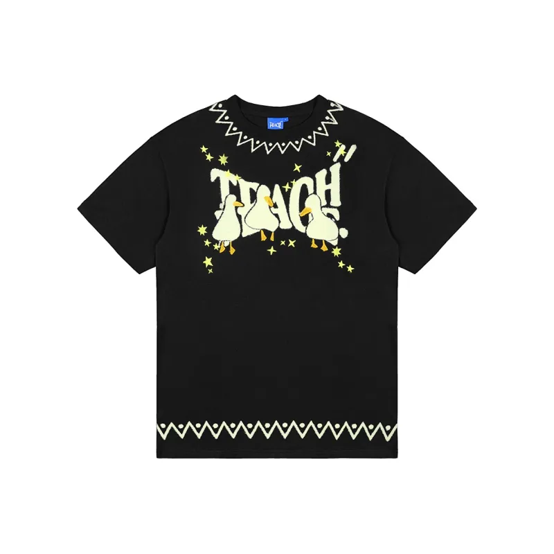 Teach Peace T Shirt Unisex Black-0