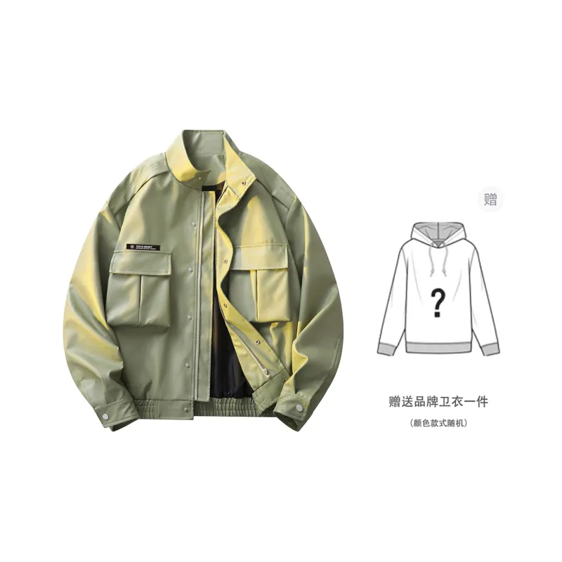 Qnxeey Leather Jackets Unisex-34