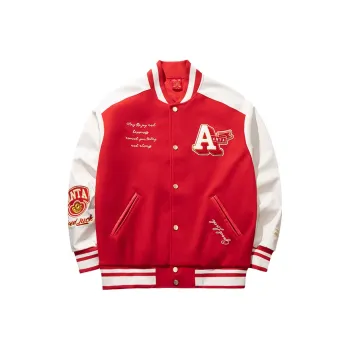 Anta Life Collection Baseball Jacket Men's Rich Red