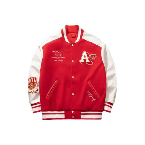Anta Life Collection Baseball Jacket Men's Rich Red