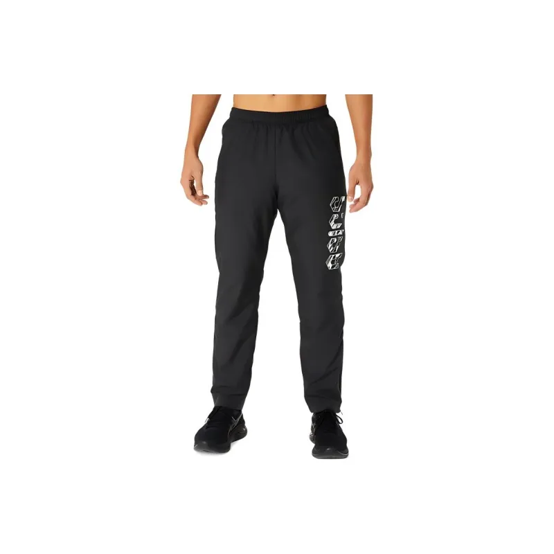 Asics Hex Graphic Lining Tricot Windbreaker Pant Casual Pants Men's Performance Black-0
