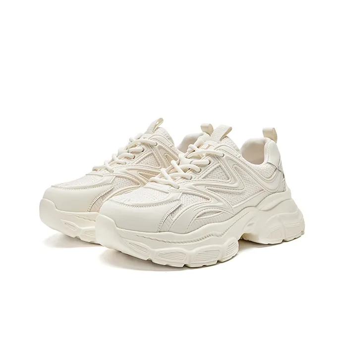 HR Low Top Chunky Sneakers Women's Ecru-2