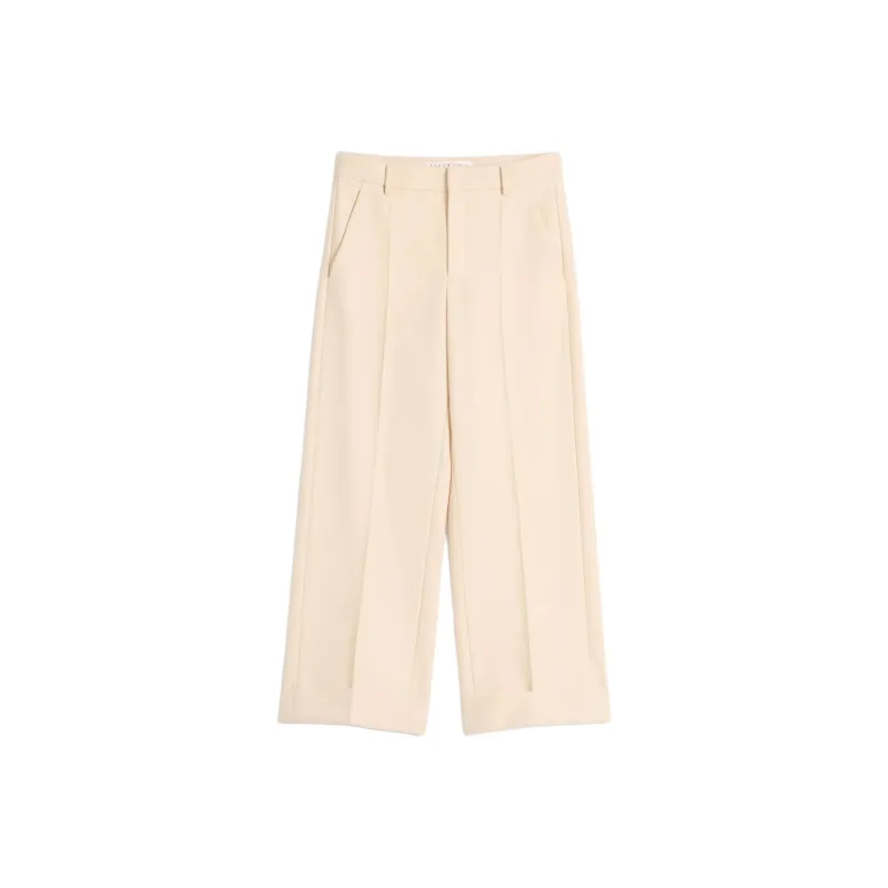 Valentino Pleat Detailed Straight Leg Trousers-0