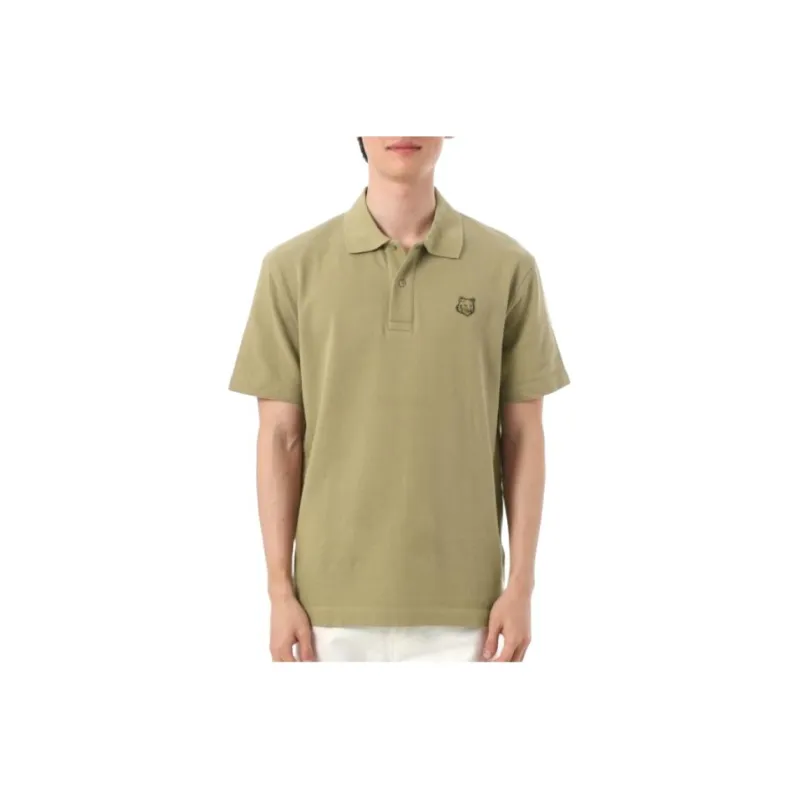 Maison Kitsune Polo Shirt Men's Green-0