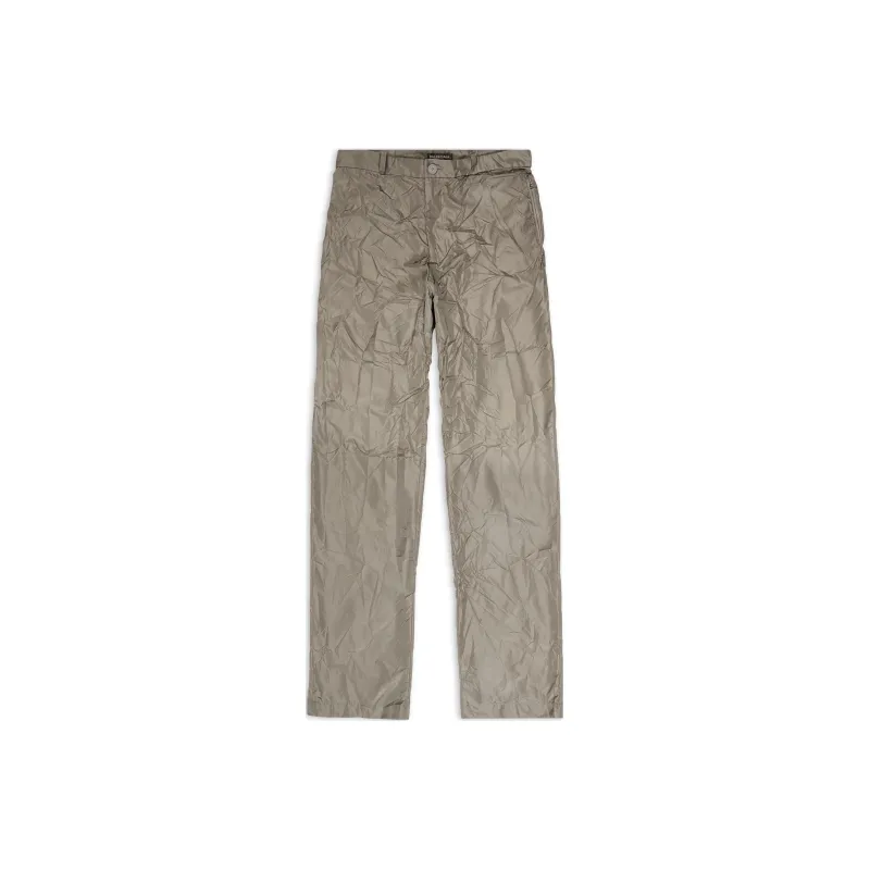 Balenciaga Crinkle Effect Straight Leg Trousers-0